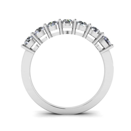 Eternal Seven Stone Diamond Ring in 18K White Gold,  Enlarge image 2