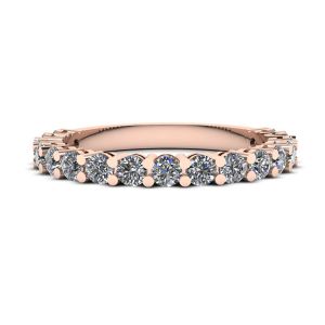 17 Diamond Ring in 18K Rose Gold