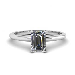 Emerald Cut Diamond Ring White Gold Emerald Cut Diamond Ring White Gold