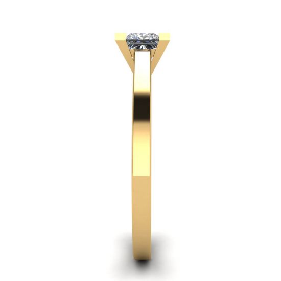 Princess Cut Diamond Ring in 18K Yellow Gold, More Image 1