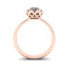 Lace Flower Cushion Diamond Ring Rose Gold, Image 2