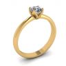 Petal Setting Ring with Round Diamond in 18K Yellow Gold, Image 4
