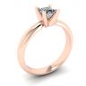 Rose Gold Ring with Princess Cut Diamond, Image 4