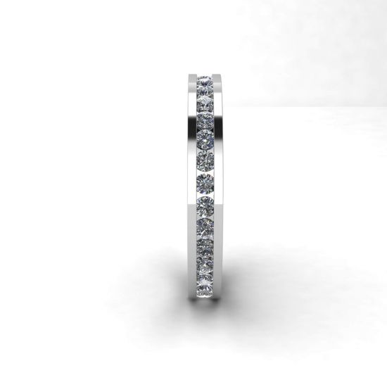 Channel Setting Eternity Diamond Ring, More Image 0