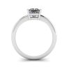 Princess Cut Simple Solitaire Ring in White Gold, Image 2