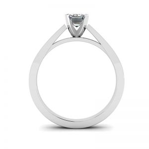 Emerald Cut Diamond Ring in Futuristic Style - Photo 1