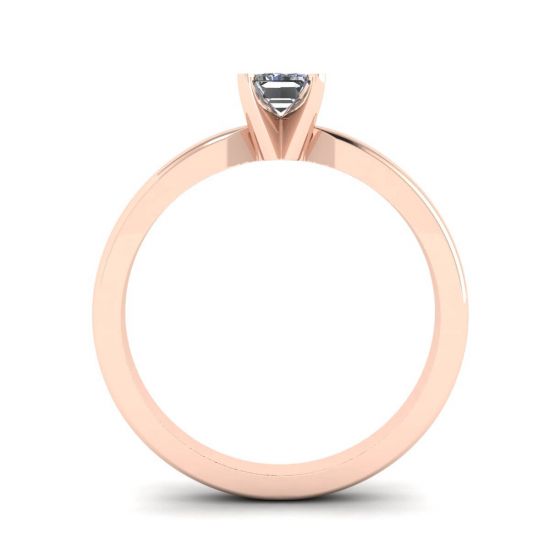 Rectangular Diamond Ring in White-Rose Gold,  Enlarge image 2