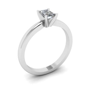 Ring with Emerald Cut Diamond - Photo 3
