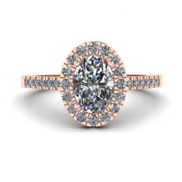 Oval Diamond Ring Rose Gold Oval Diamond Ring Rose Gold