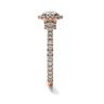 Halo Round Diamond Ring in 18K Rose Gold, Image 4