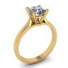 Classic Diamond Ring with One Diamond in Yellow Gold, Image 4