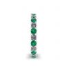 Eternity ring with Emeralds and Diamonds, Image 3