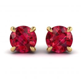 Sapphire Stud Earrings with Detachable Diamond Halo Jacket Yellow Gold Sapphire Stud Earrings with Detachable Diamond Halo Jacket Yellow Gold