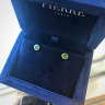 Emerald Stud Earrings in Rose Gold, Image 5